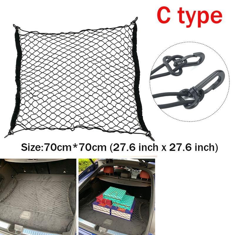 Car Rear Cargo Trunk Storage Organizer Net For Hyundai SantaFe Veracruz Mistra Tucson Veloster Rohens AZERA  Avante IONIQ