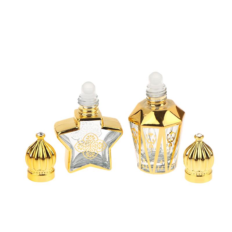 10/12Ml Empty Roller Bottles For Essential Oil Travel Bottle With Glass Roller Ball Refillable Empty Glass Perfume Containers