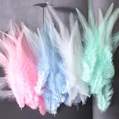 50pcs Natural Colorful Turkey Feather Macaron Feather Colored Chicken Feather Colorful Feather