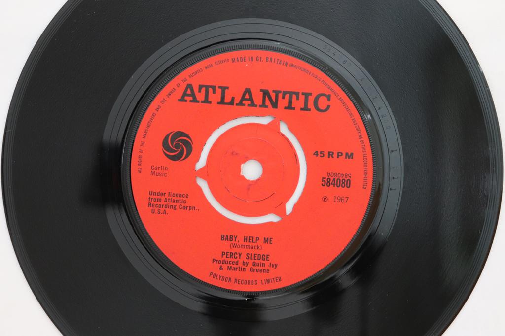 7inch Record PERCY SLEDGE - Baby, Help Me 584080 Atlantic 1967 UK Soul/Funk Used