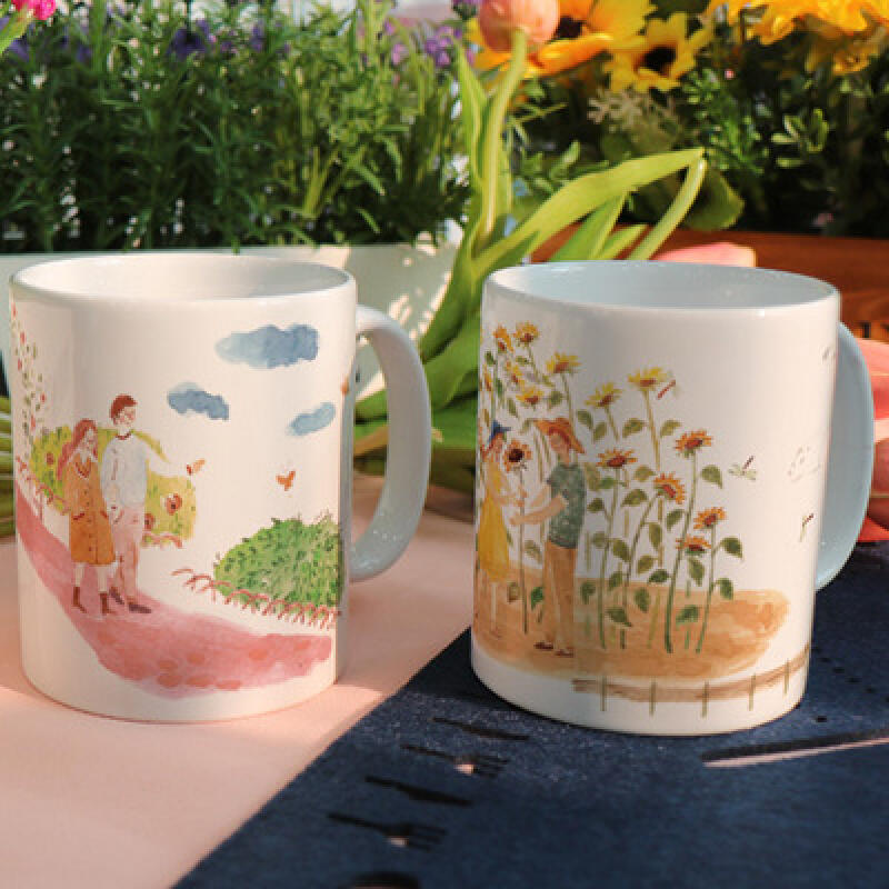 if019-Design Mug 2p-Flower Garden Date