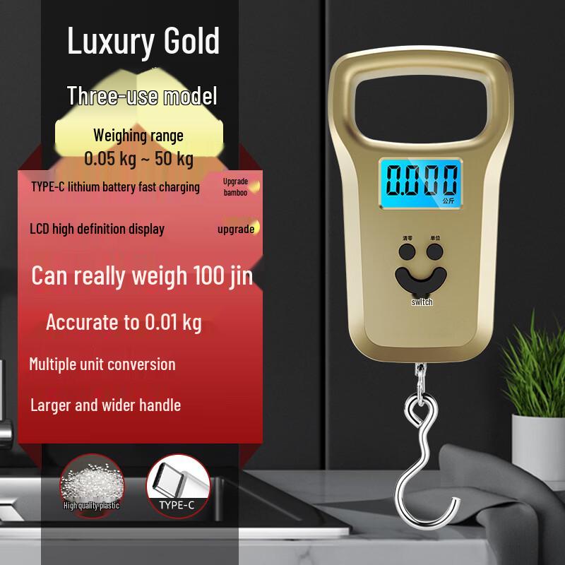 YEANTEEN Portable Digital Hanging Luggage Scale