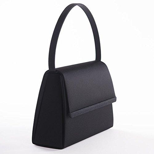 Japanese Black Formal Sub Fukusa Ceremonial Entrance Kindergarten Entrance Graduation Graduation Good Night [Aurora] Bag, Bag, 3-piece Set, Black,