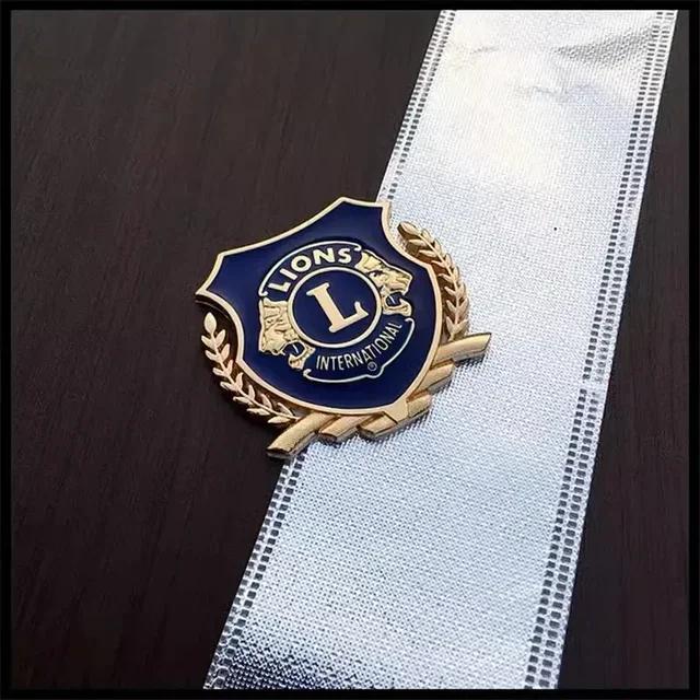 3D Metal Car Sticker Auto Badge Emblem Decal Motorcycle Fender for Lions L Clubs International Car Styling