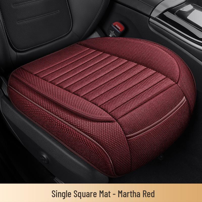 

All-Season Cotton & Linen Car Seat Cushion for Sedans, SUVs, Off-Road Vehicles & Trucks - Model YM3 Single Seat