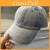 Cotton Washable Baseball Cap With Vintage Look And Curved Brim For Casual Wear
