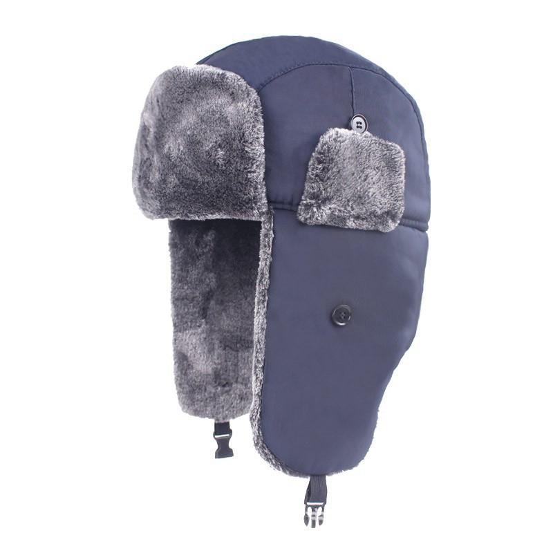 Winter Windproof Cold-Resistant Waterproof Warm Snow Hat Fleece-Lined Thickened Earflap Hat Couple Matching Hat