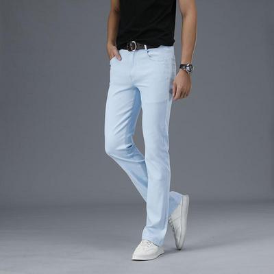 Men's Flared Jeans Boot Cut Leg Flared Jeans Male Designer Classic Casual Jeans Size 28-38