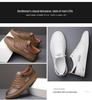 Scarpe da Uomo Basse in Tela Bianca Slip-On - Tendenza Autunnale