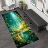 Enchanting Forest Carpet Mat Woodland Stream Design Perfect Home Decoration and Durable Rug for Living Room Bedroom Nursery