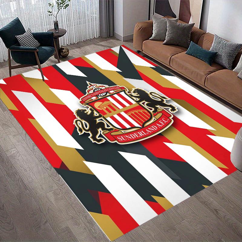 Sunderland Flannel Pattern Square Carpet,Area Rug,Carpet Rug for Living Room Bedroom Sofa Playroom Decor,Non-slip Floor Mat