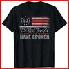 We The People Have Spoken Black Cotton T-Shirt S-5XL