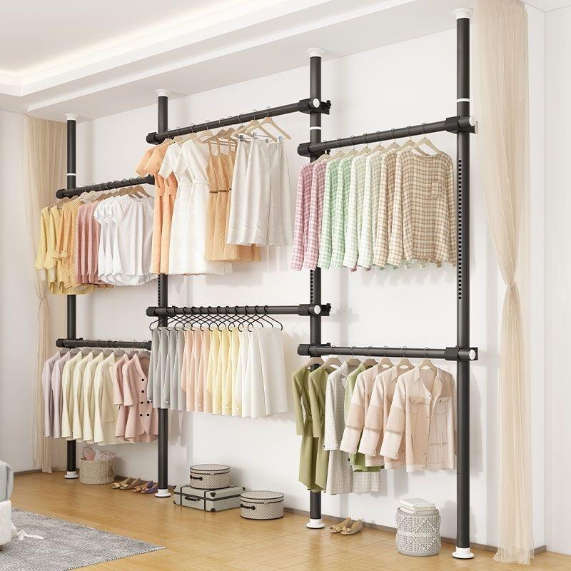 Wäscheständer und Aufhängeleiste für Balkon oder Schlafzimmer – Kein Bohren erforderlich.