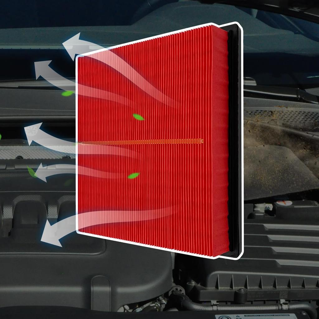 Engine Air Filter Fit For Toyota Highlander(-25), RAV4(-25), ES350(-25), NX250(-25), Avalon(-22), Camry(2018-24), CA12377, 17801-25020,17801-F0050