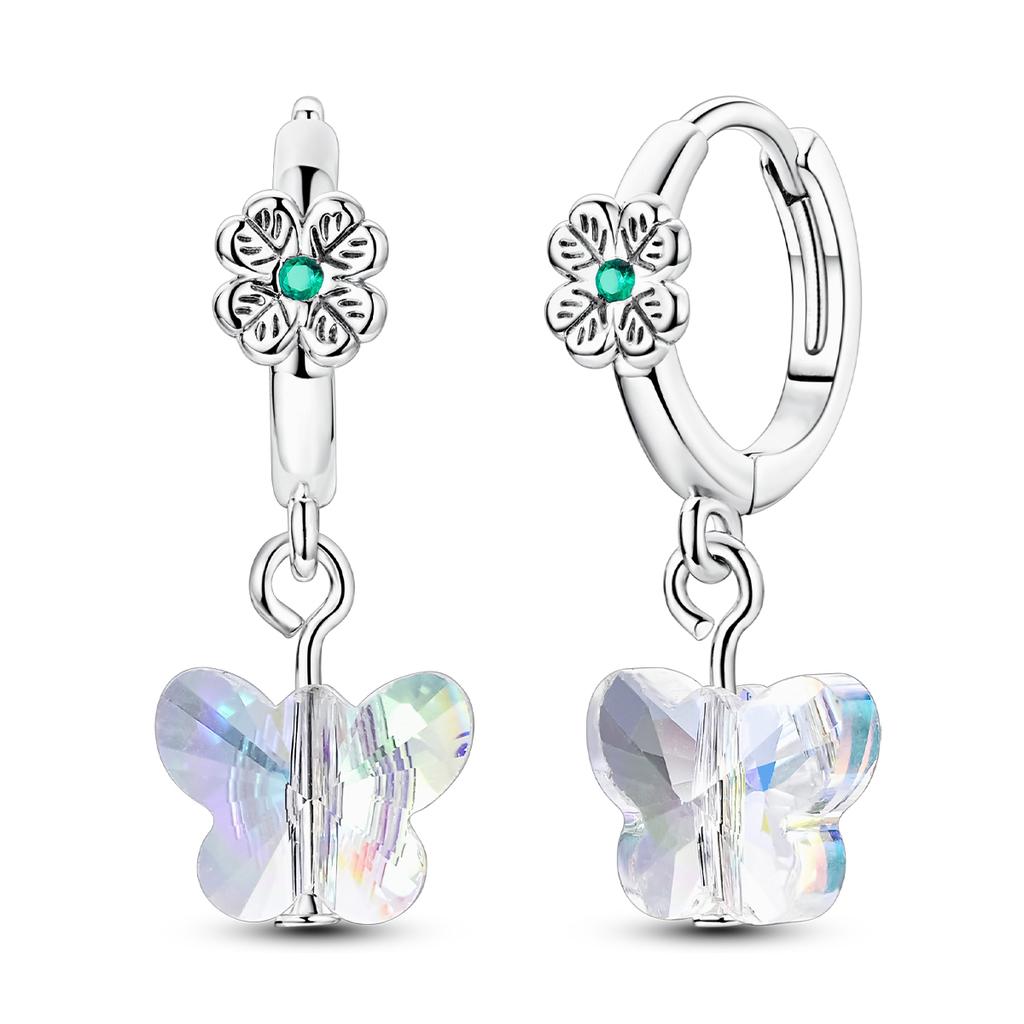 Butterfly Copper Hoop Earring For Woman Eardrop Original Earring Fine Jewelry Gift