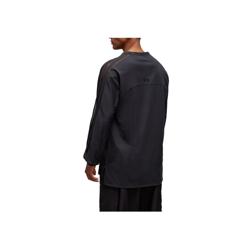 Adidas Mesh 3 Long Sleeve T-Shirt Comfortable Soft Warm Men Tops Black JL8309