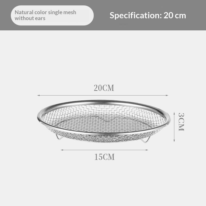 Stainless Steel Mesh Oil Filter Tray Drain Basket Reusable Vegetable Draining Rack Fried Food Strainer