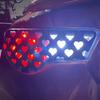 Car Rear Brake Taillight Decoration Decals 48x30cm Love Heart Shape Tail Light Lamp Cover Protector Stickers For Vehicle