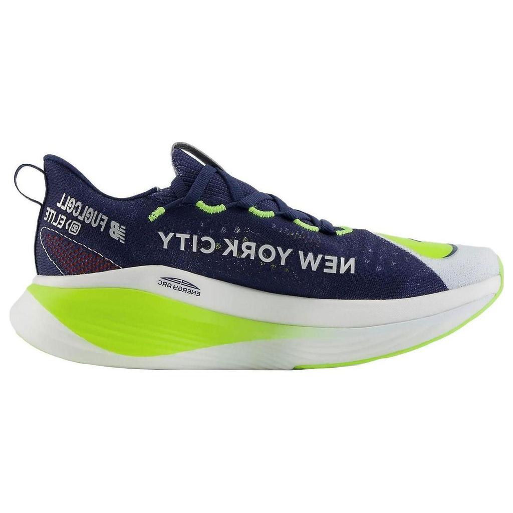 New Balance Elite V3 Round Toe Shock Absorbing Durable Low Top Running Shoes Women Running Shoes Navy-Blue Metallic-Silver WRCELNM3