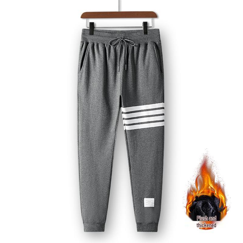 Men's Tide Brand Four-Stripe Casual Jogger Sweatpants - Trendy, Versatile Cotton for Spring and Autumn