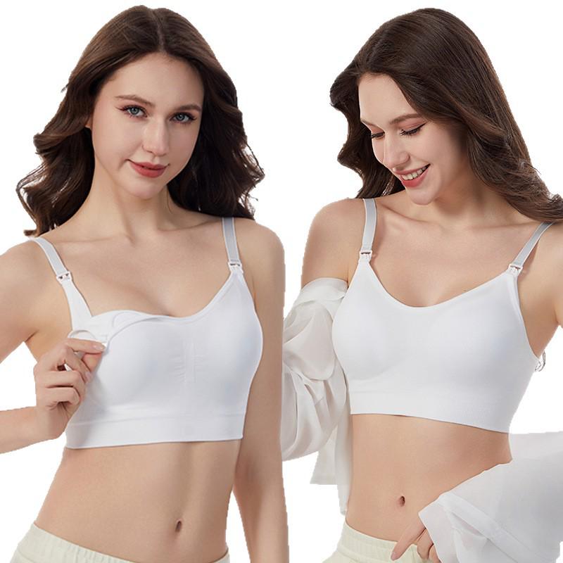 Maternity Seamless Front Closure Nursing Bra for Breastfeeding