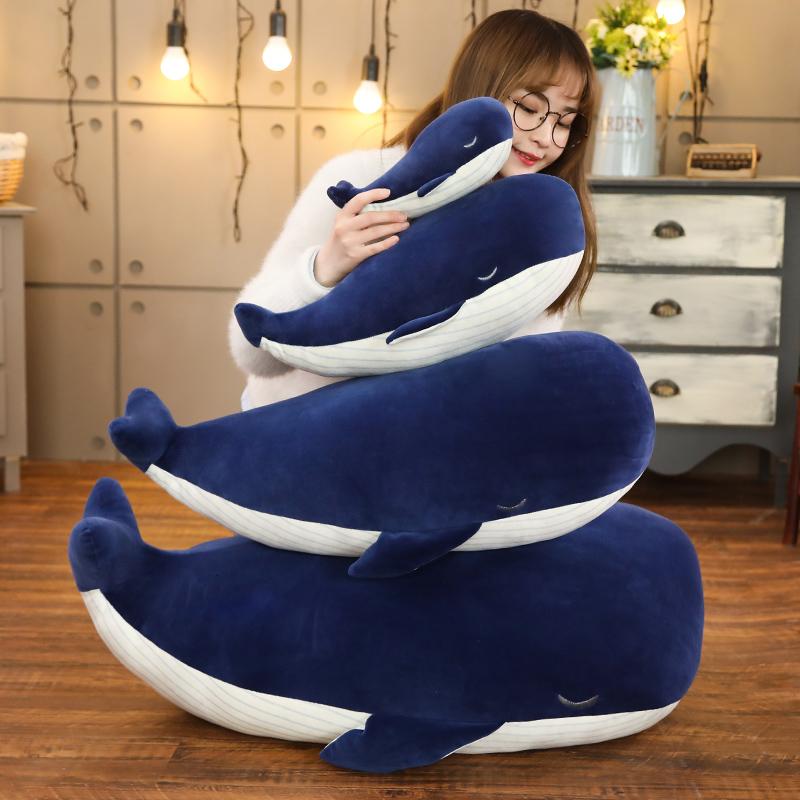 Super Soft Plush Toy Sea Animal Big Blue Whale Soft Toy Stuffed Animal  Birthday Gift