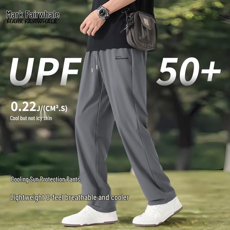 MARK FAIRWHALE Men s Ice Silk Cooling UPF50+ Quick-Dry Casual Pants L