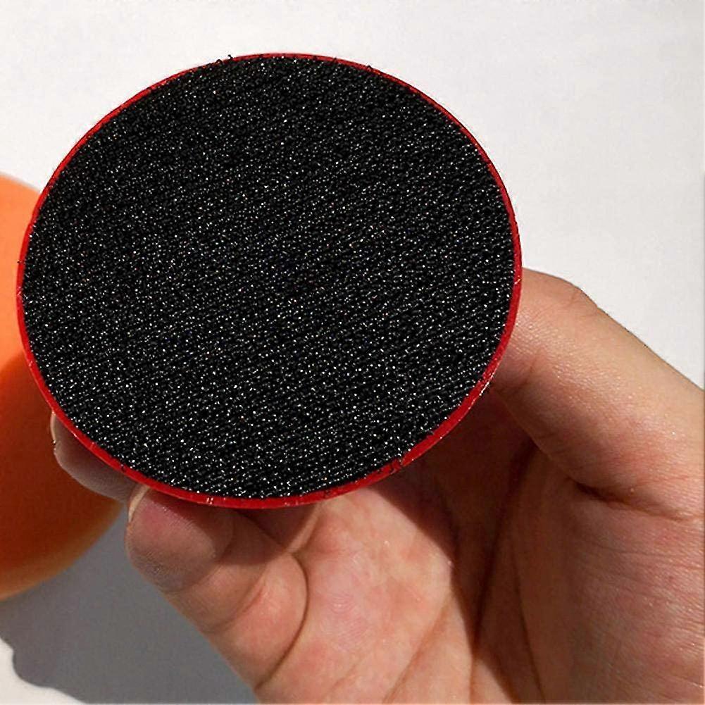 Polishing Sponge With Handle, Microfiber Hand Polishing Sponge1set-orange