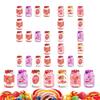 50 Pieces Valentine's Day Card Jar Shape Festive Happy Candy Card Classroom Exchange Cards DIY Fun Valentine's Day Gift Supplies