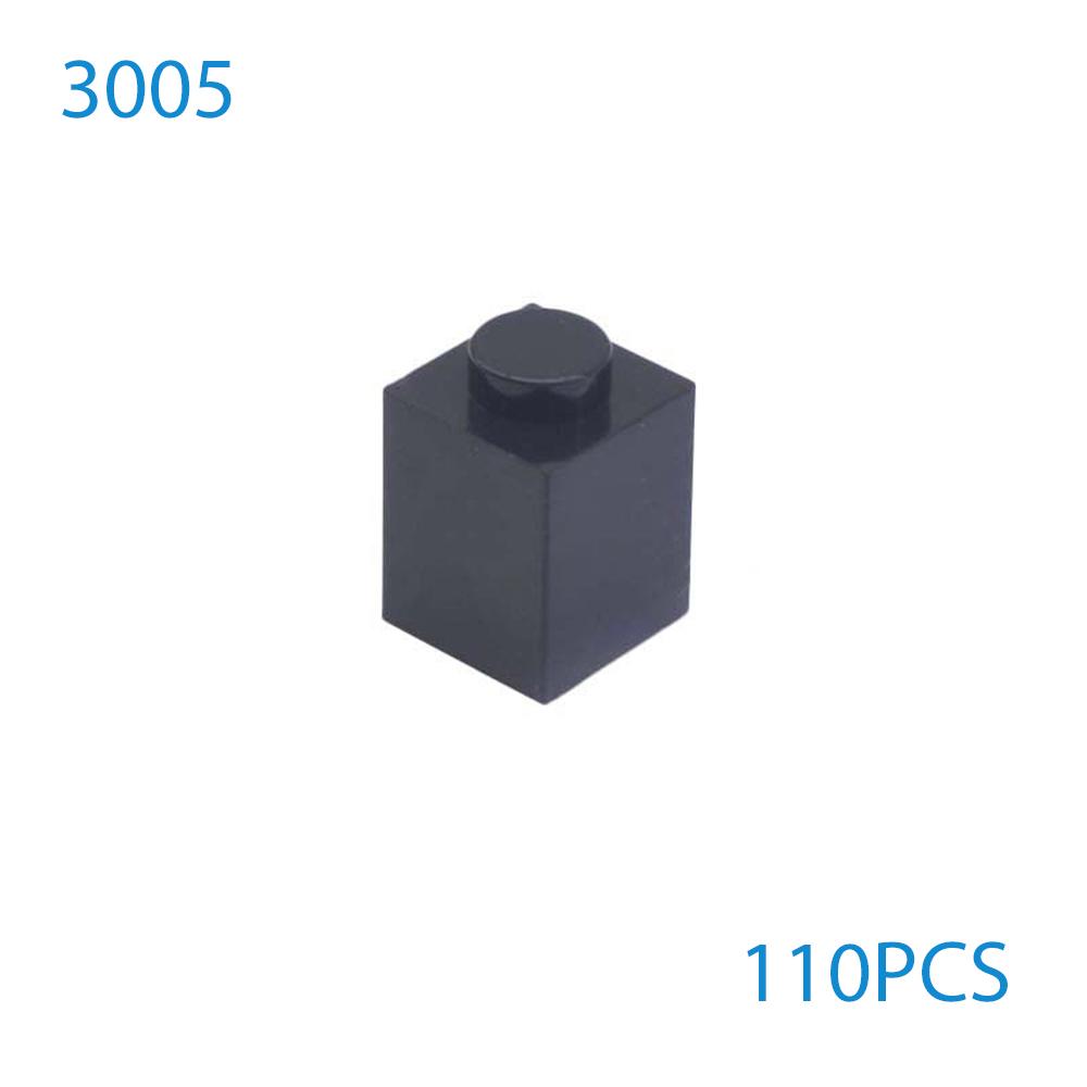 50 Stück/Los DIY Bausteine Dicke Figuren Steine 1x1 Noppen Pädagogisch Kompatibel mit 3005 Kunststoffspielzeug für Kinder Geschenke