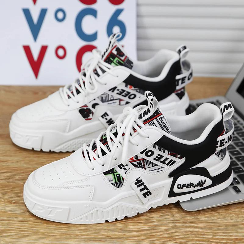 Neu Skateboard Herren Schuhe Sommer Turnschuhe Leder Casual Mode Laufen Outdoor Sport Wandern Tennis Plattform Designer Luxus