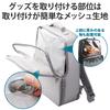 Elecom Backpack, Work Mode/Oshigoto Mode, Ita Bag, with Movable Transparent Window, Fits Laptops Up To 15.6 Inch, Gray, BM-OGBP01GY