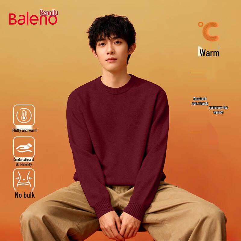 

Мужской зимний свитер Baleno из плотной ткани с круглым вырезом M