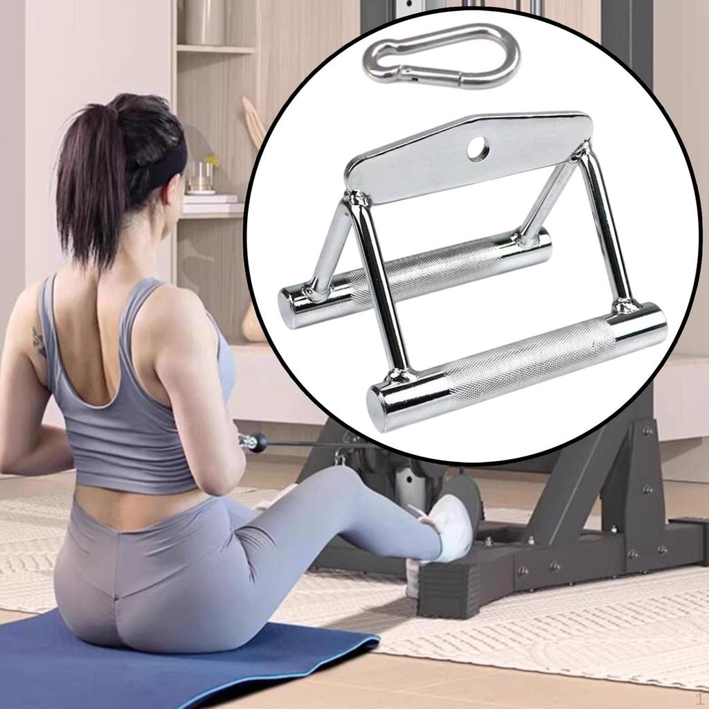 Dvojitá D rukojeť na kabel, těžká univerzální rukojeť na veslování v sedě pro kladkový systém tělo