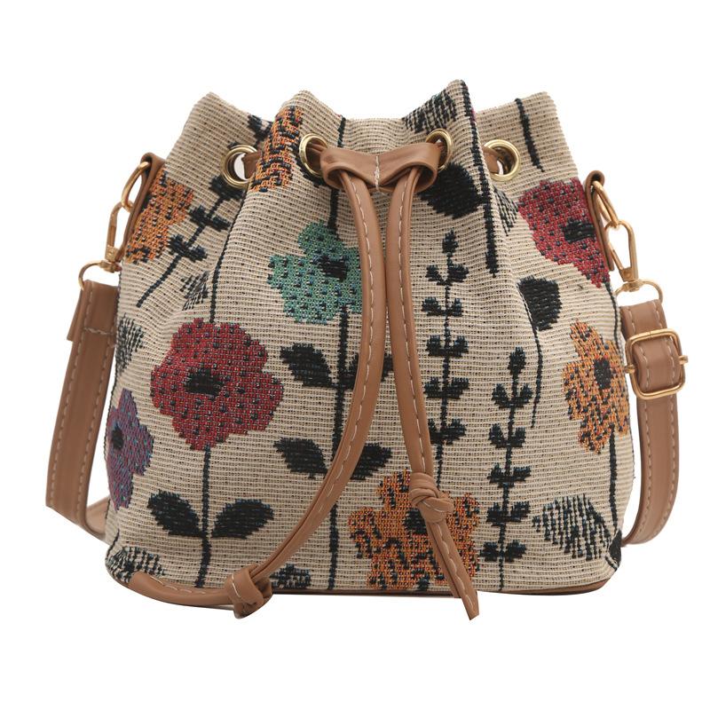 Drawstring Shoulder Bag, Trendy Crossbody Bag, Stylish Bucket Bag, Women's Bag