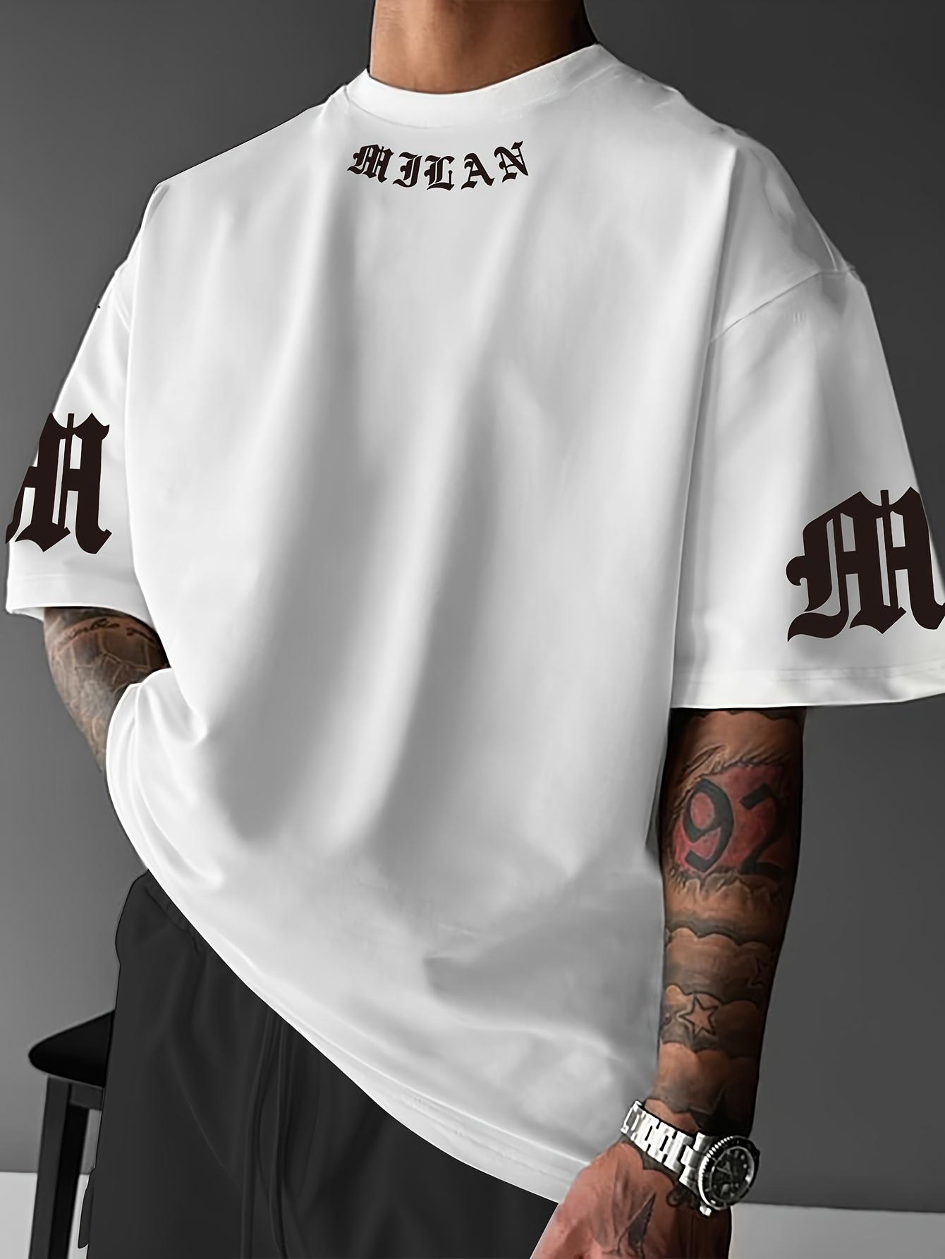 

Summer Letter Print Casual T-Shirt Short Sleeve Sports Women s T-shirt Unisex Casual Daily Wear Summer Men s Racing T-shirt S