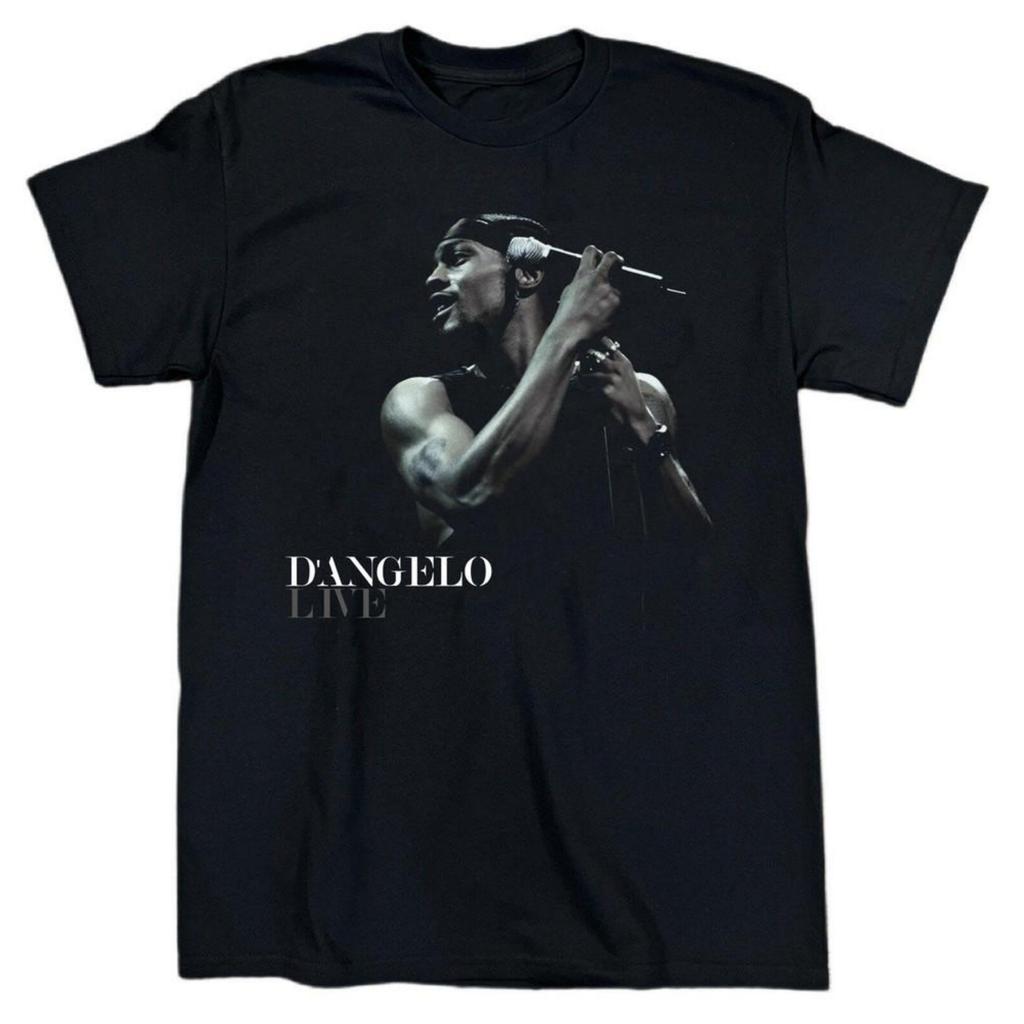 NEW D'Angelo Live For Fans Short Sleeve Cotton Black T Shirt S-5XL BT587 Unisex T-Shirt