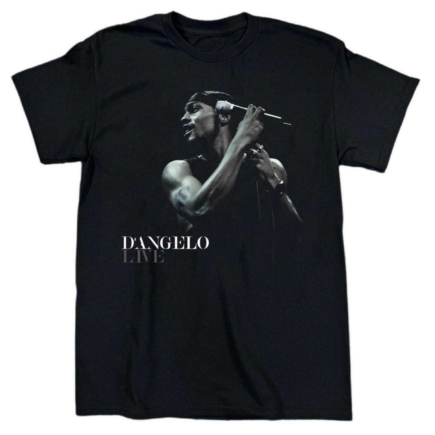 

NEW D Angelo Live For Fans Short Sleeve Cotton Black T Shirt S-5XL BT587 Unisex T-Shirt S чёрный