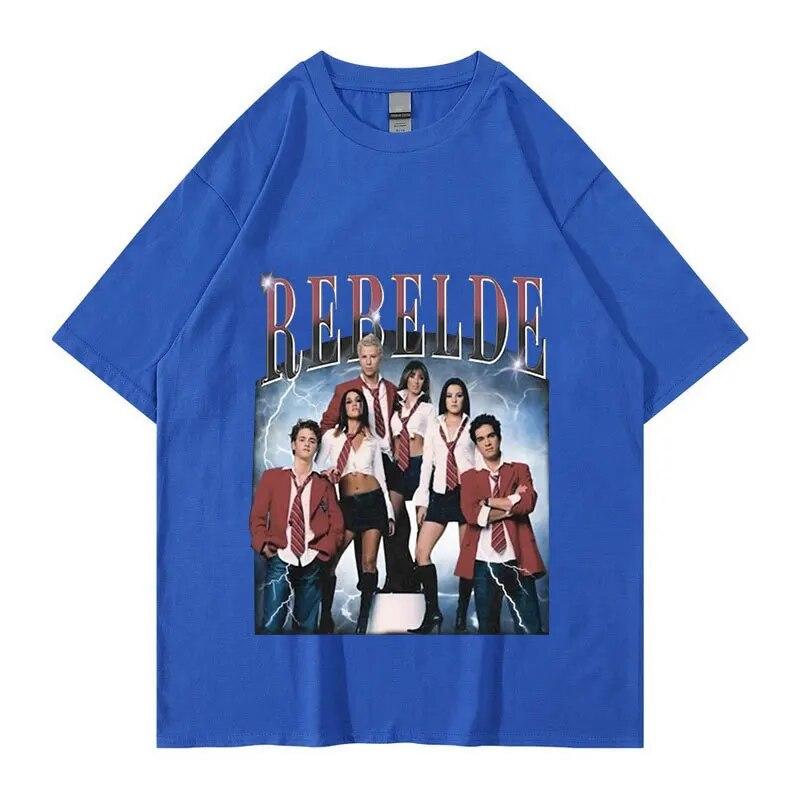 Limited Rebelde Rbd Concert Graphic T Shirts Vintage 90S Classic Mexican Tv Series T-Shirt Unisex WoUnisex Oversized TShirt Streetwear