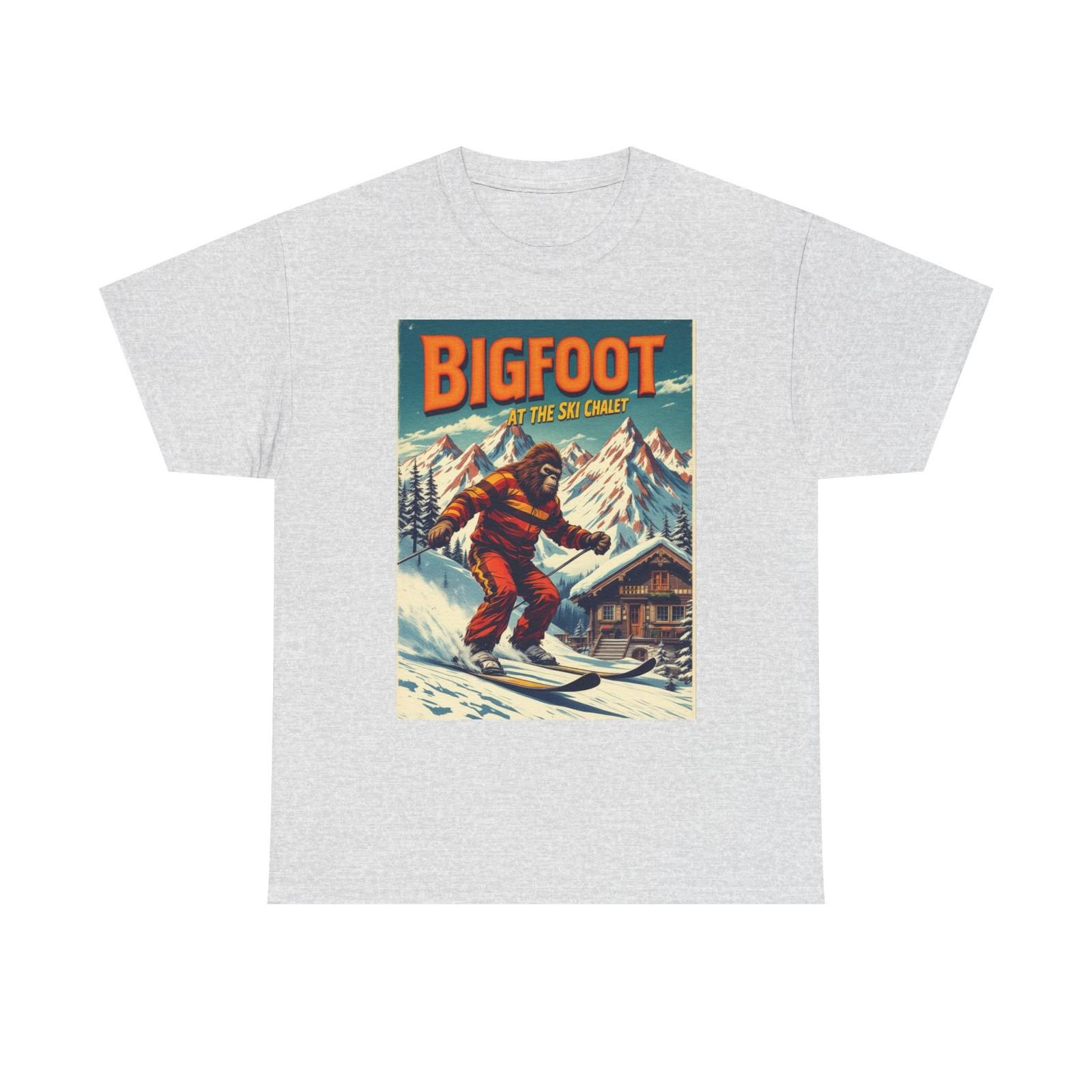 Bigfoot s Ski Adventure Performance Tee | Ski Lovers Gift, Sasquatch T-Shirt Top XL