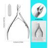Large Opening Cuticle Nipper D501: Professional Nail Tool for Removing Dead Skin, Hangnails, and Thick Nails