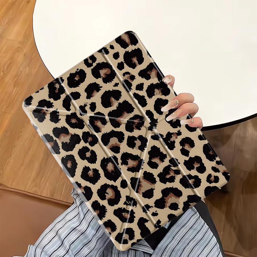 Leopard Print Art Tablet Case For iPad Pro 11th 10th 9th 8th 7th 12.9inch Air 4 5 M3 M2 1 2 M4 11inch Pro 2025 Mini 6 7 Holder