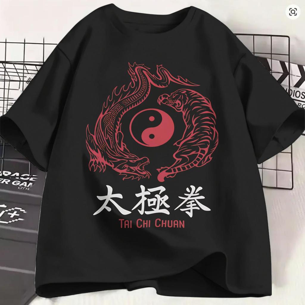 Tai Chi Spiritual Wellness Tshirt For Unisex Funny 100 Cotton Tee Shirt O Neck Short Sleeve T Shirt Printed Tops