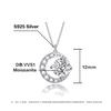 Moon Necklace Women'S 925 Sterling Silver Simple Niche Versatile Premium Temperament Clavicle Chain Light Luxury Silver Jewelry