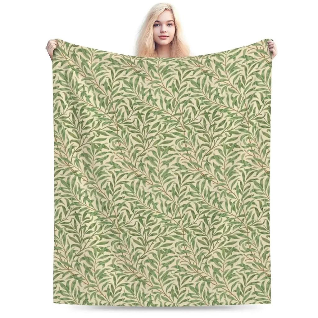 Willow Boughs Blanket Soft Warm Flannel Throw Blanket Cover for Bed Living Room Picnic Travel Home Couch