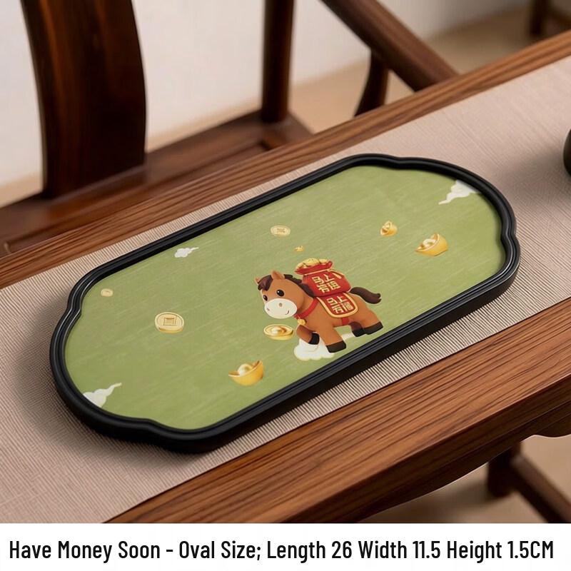 Chinese Style Absorbent Ceramic Tea Tray