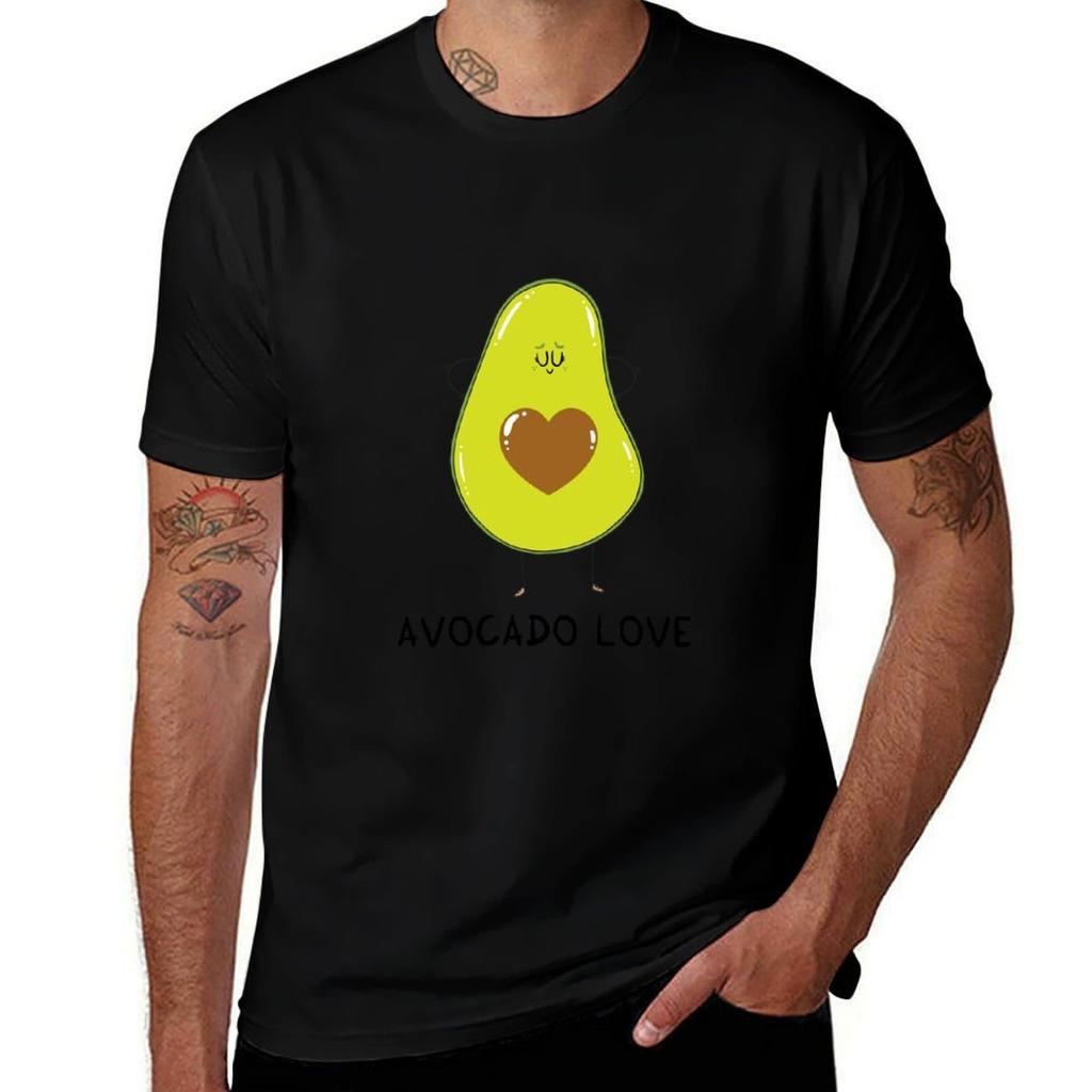Avocado Love Tshirt Casual Minimalist Short Sleeve Top