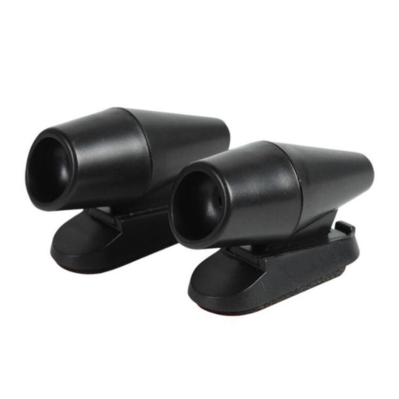 2Pcs Ultrasonic Animal Repeller Saving Wind Whistle Car Motorcycle Deer Warning Repeller Black Whistles