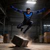 Tuta Integrale Nightwing dei Titans con Tessuto in Lycra per Cosplay ed Eventi in Costume