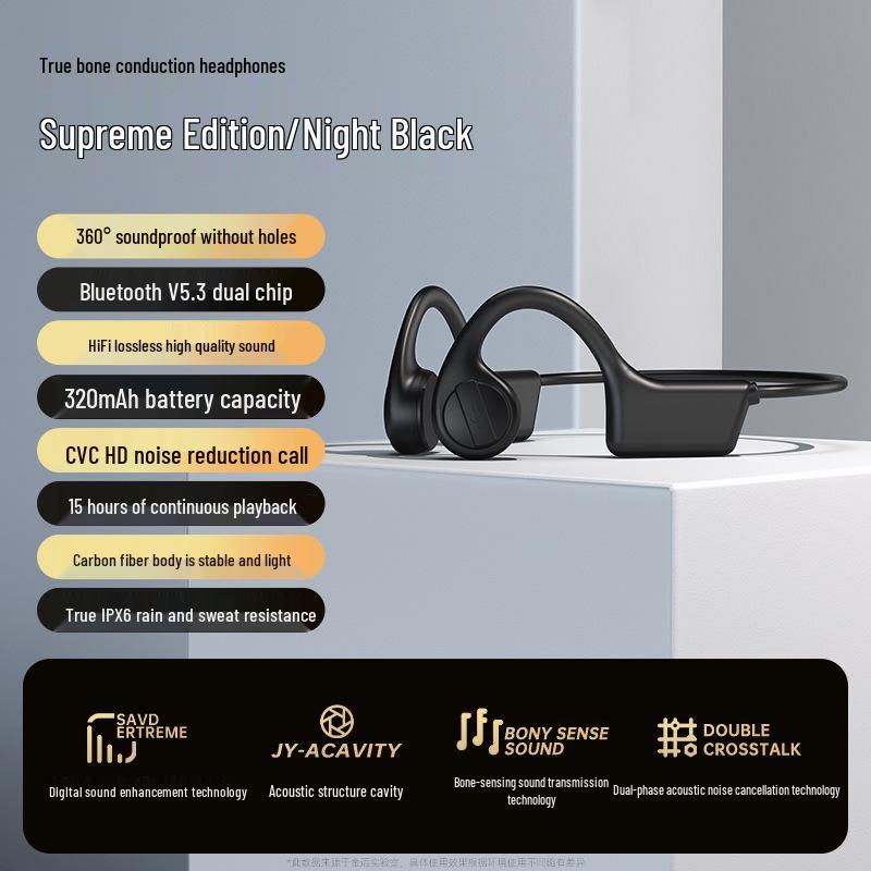 Bone Conduction Sports & Swimming Headphones - Long Battery Life, No Sound Leakage, Comfortable Fit, Bluetooth Enabled